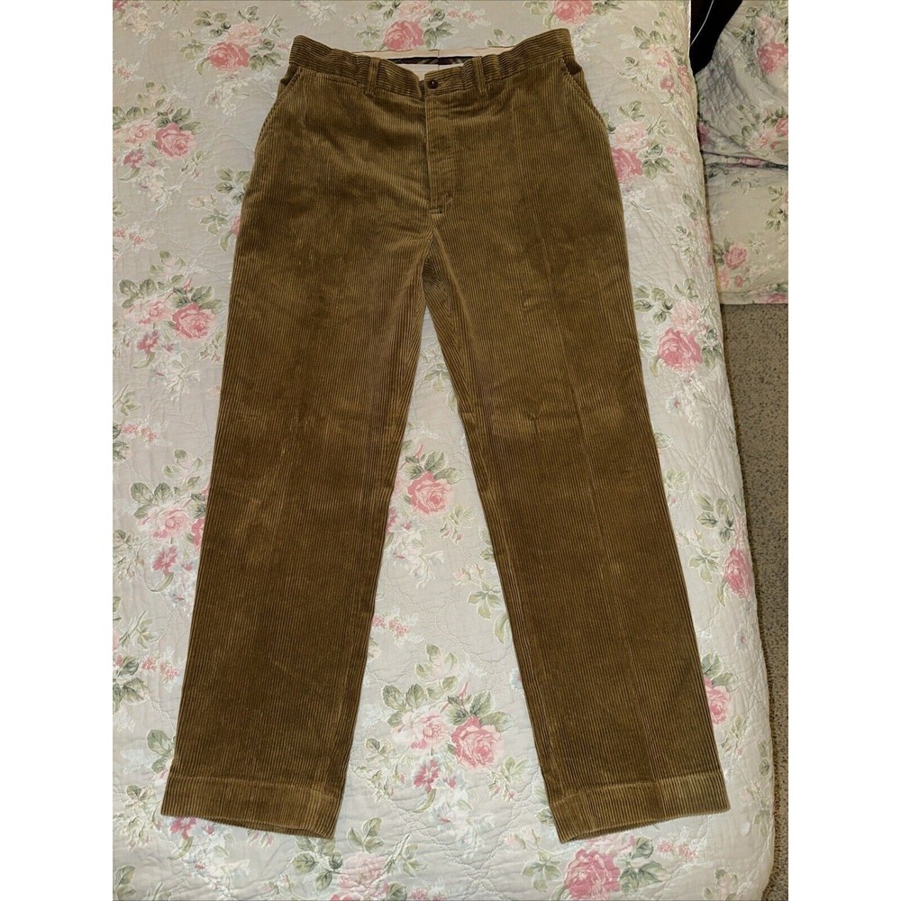Polo Ralph Lauren Men's Corduroy Chino Pants 36x30 Prospect Straight Brown